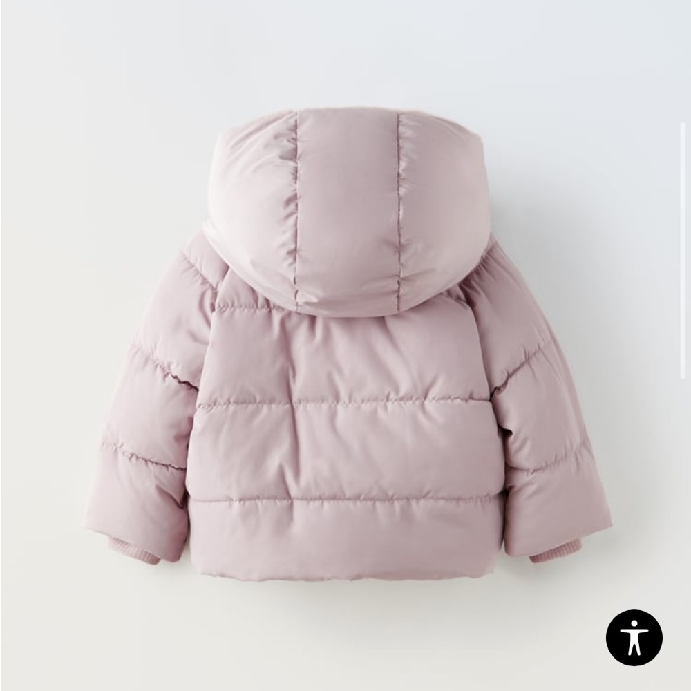 Zara 2023 Baby Girl Puffer Coat NWT - Picture 2 of 4